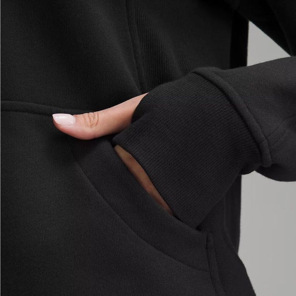 Scuba Oversized Funnel-Neck Half Zip Long Black / Gold Zipper - Picture 4 of 7